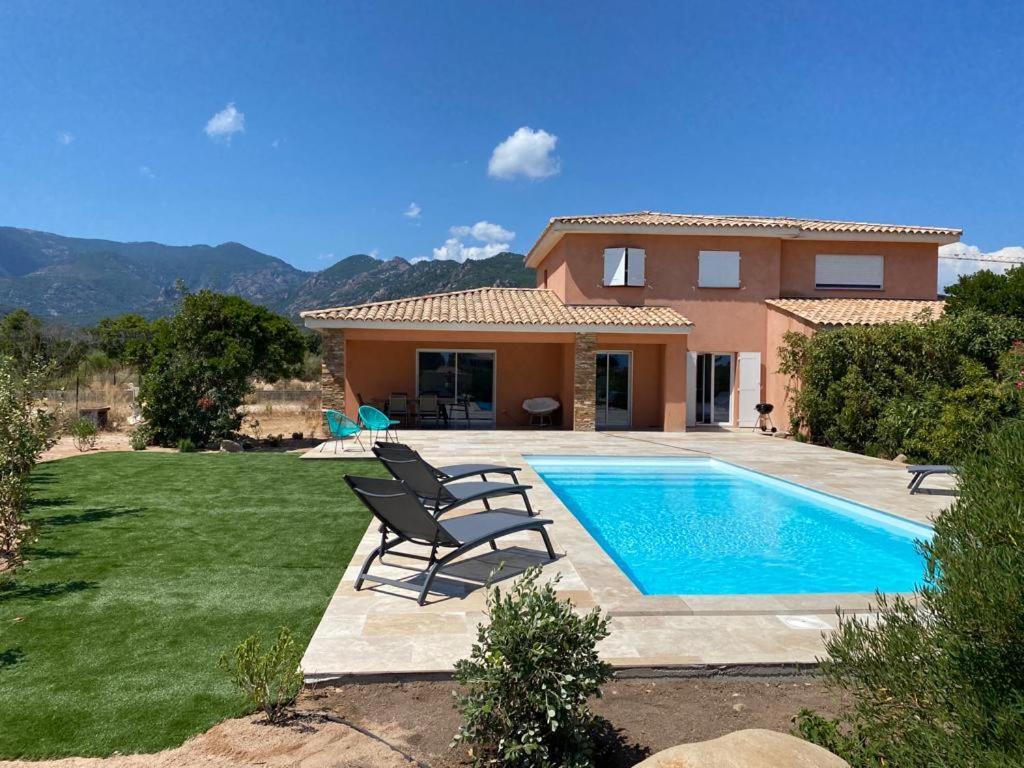 Villa Chez Géraldine Piscine chauffée, proche plage et rivière Lecci Esterno foto